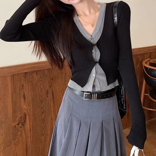 カーデコンビニットトップス ・13895