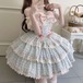 甘ロリ♡全５カラー　３段フリルロリィタJSK　wanpi49★