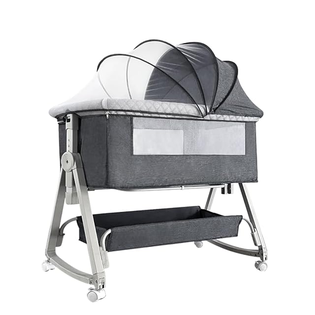 Dulumer 3 in 1 ベビーベッド Amazon.co.jp: Dulumer 3 IN 1 ベビーベッド 添い寝 ゆりかご 持ち運び