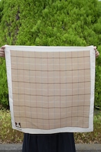Light brown plaid scarf