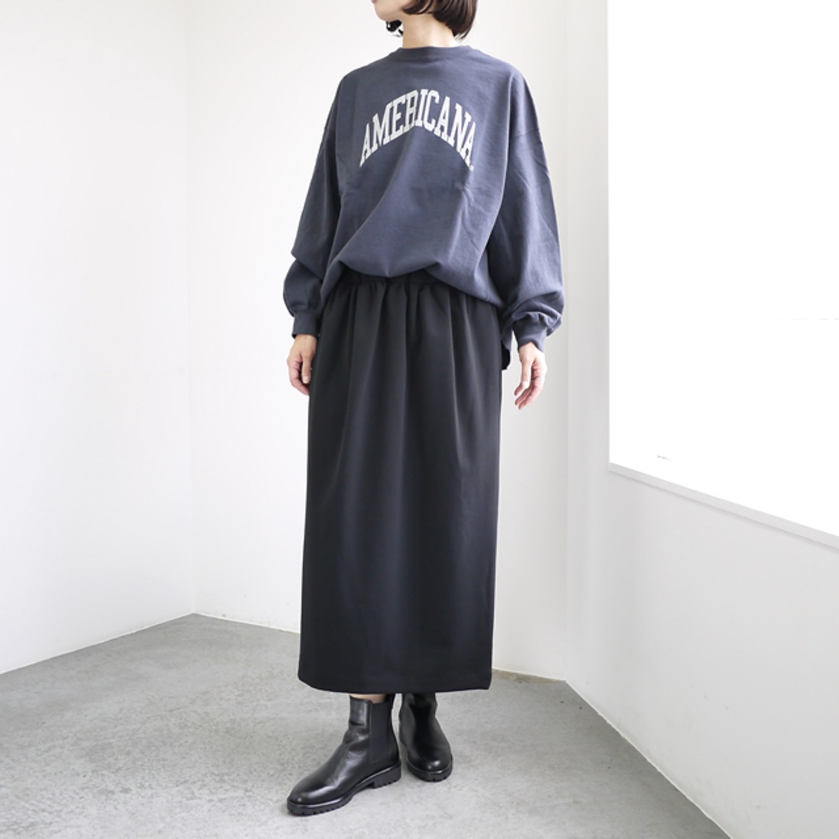 AMERICANA（アメリカーナ） USED加工ロングスリーブTシャツ[BRF-783A/1 