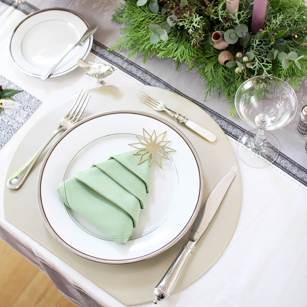 半月盆ーリバーシブル 緑 オレンジ セット20枚 半月盆ーリバーシブル 緑 オレンジ セット20枚