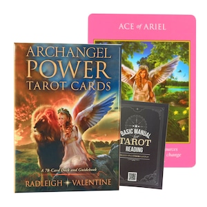 アークエンジェル パワー タロットカード （Archangel Power Tarot Cards）日本語小冊子付（正規品） マルセイユタロット 天使 伝統的 ラドリー・ヴァレンタイン タロット占い 占いグッズ 日本語解説書付き マルセイユ版 タロット カラフル おしゃれ 美しい きれい 綺麗