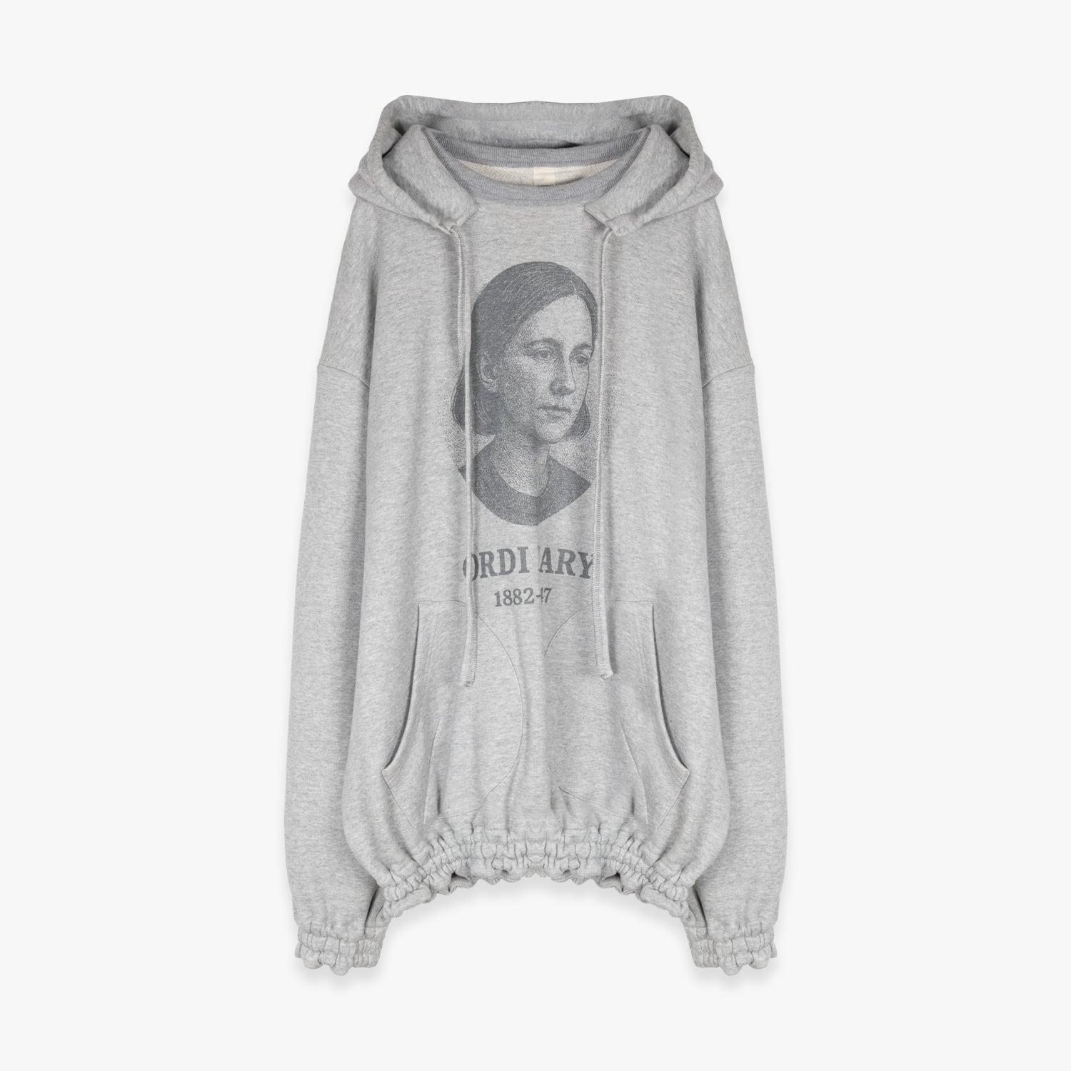 SHINYAKOZUKA 26AW ORDINARY HOME 40'S HOODIE WITH PRINTING (HEATHER) ISSUE#9