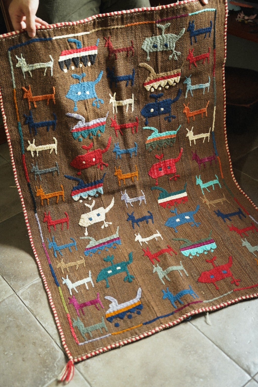 1467-Vintage Afghan Killim