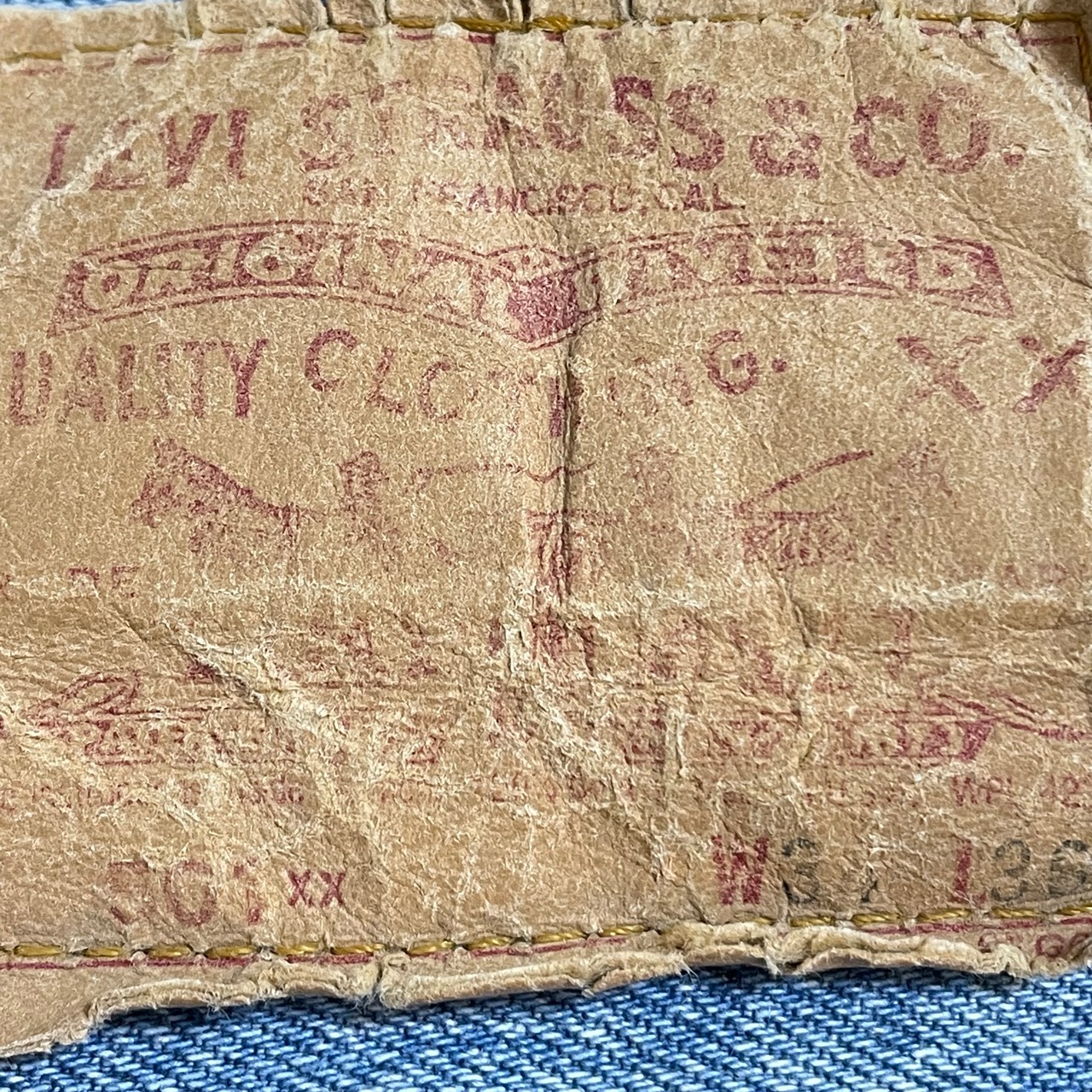 【LEVI'S】80s USA製 デニム ジーパン ジーンズ 501xx W34 ボタン裏刻印555 バレンシア工場 リーバイス US古着