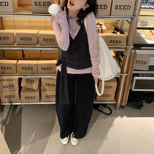 【2-piece】bustier & cut and sew J00007