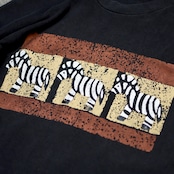 90's zebra zebra zebra print tee