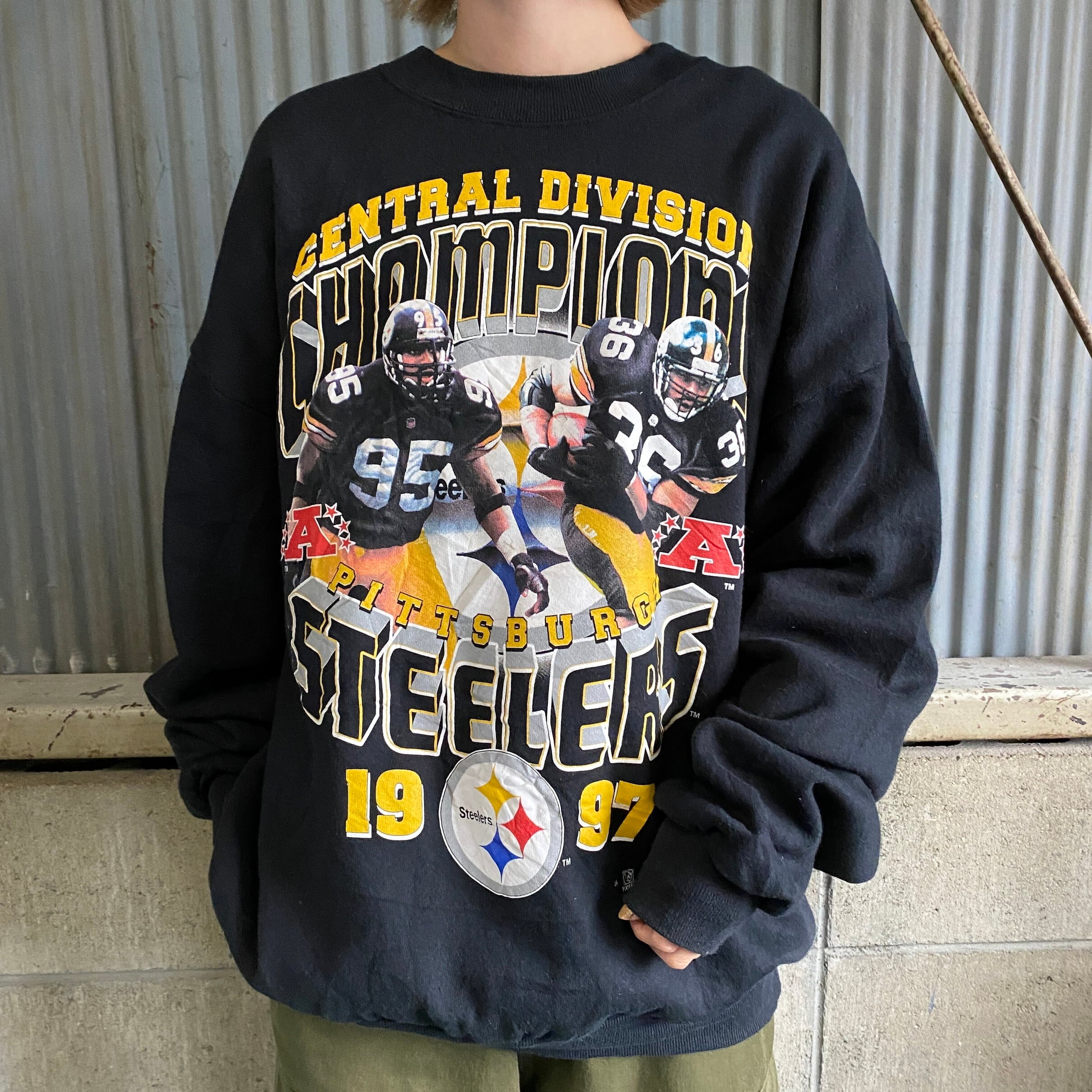 USA製 90年代 NFL ピッツバーグ・スティーラーズ ピクチャープリント スウェット メンズXL 古着 Pittsburgh Steelers  チーム 90s ビンテージ ヴィンテージ トレーナー ブラック 黒色【スウェット】【SW20】【AN20】 | cave 古着屋【公式】古着通販サイト