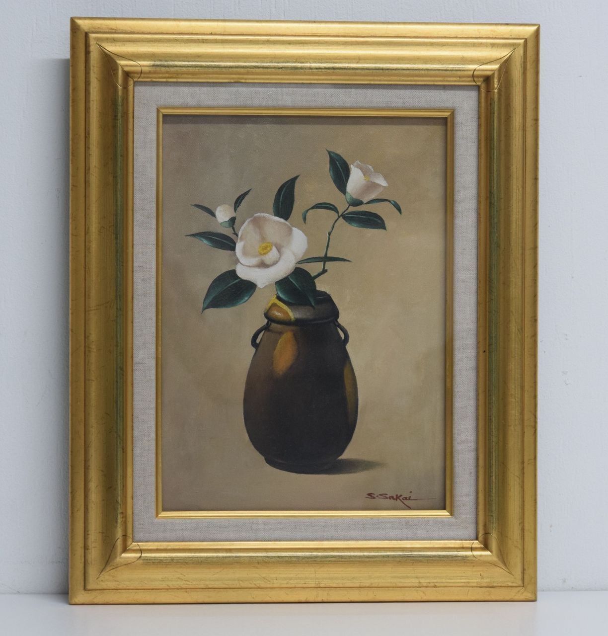 油彩 坂井修一郎 白椿 無所属 大阪芸大卒 | 一丁目ねこ番地 by D-plus