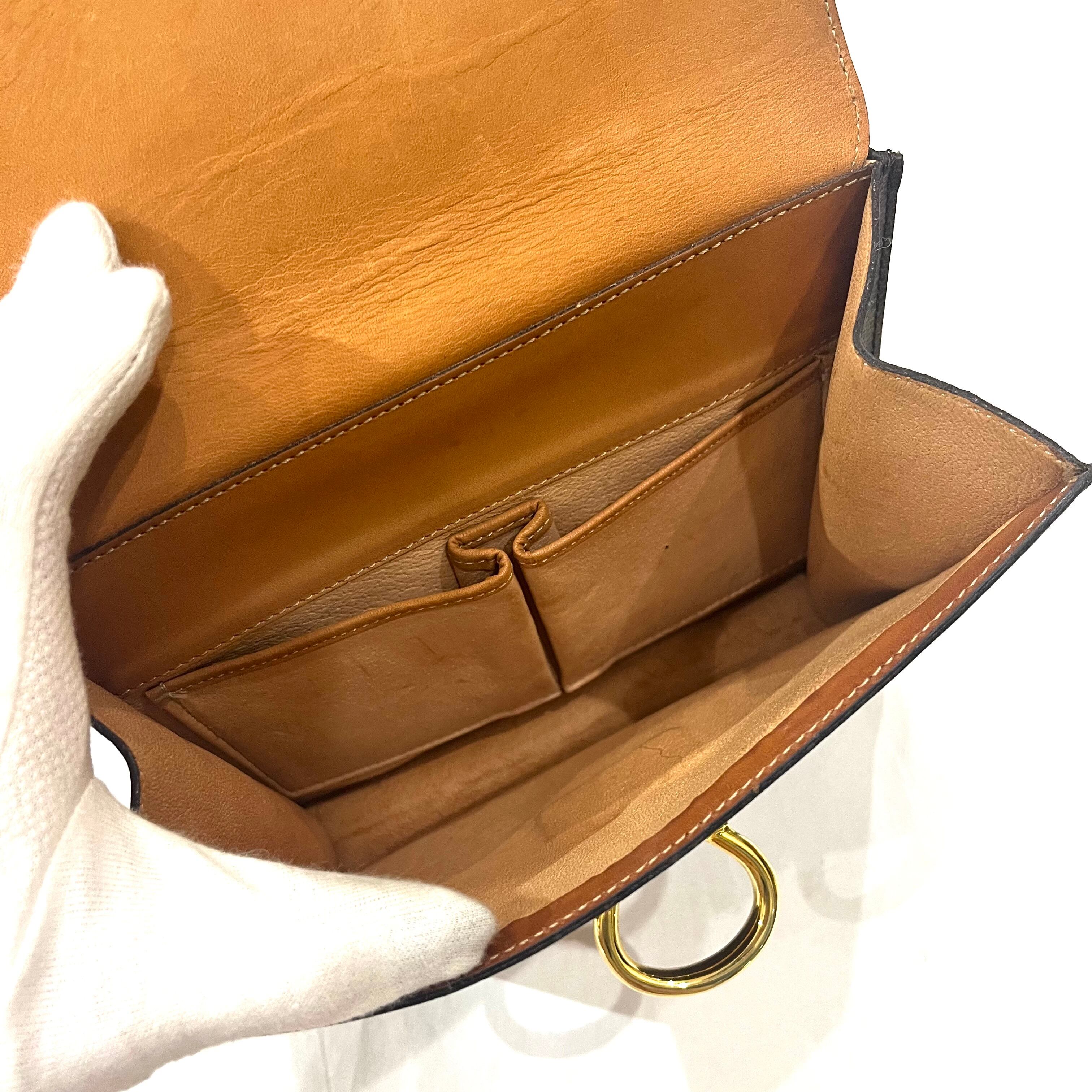 CELINE】2196 ヴィンテージセリーヌ マカダム柄 二重フラップ