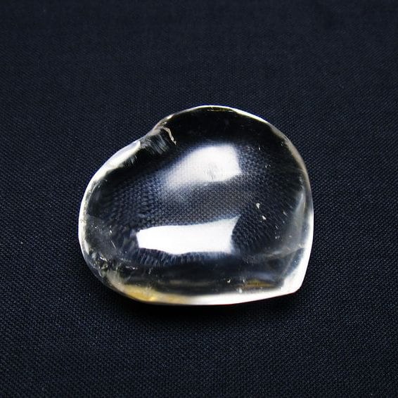 水晶 ハート置物 一点物 145-1624