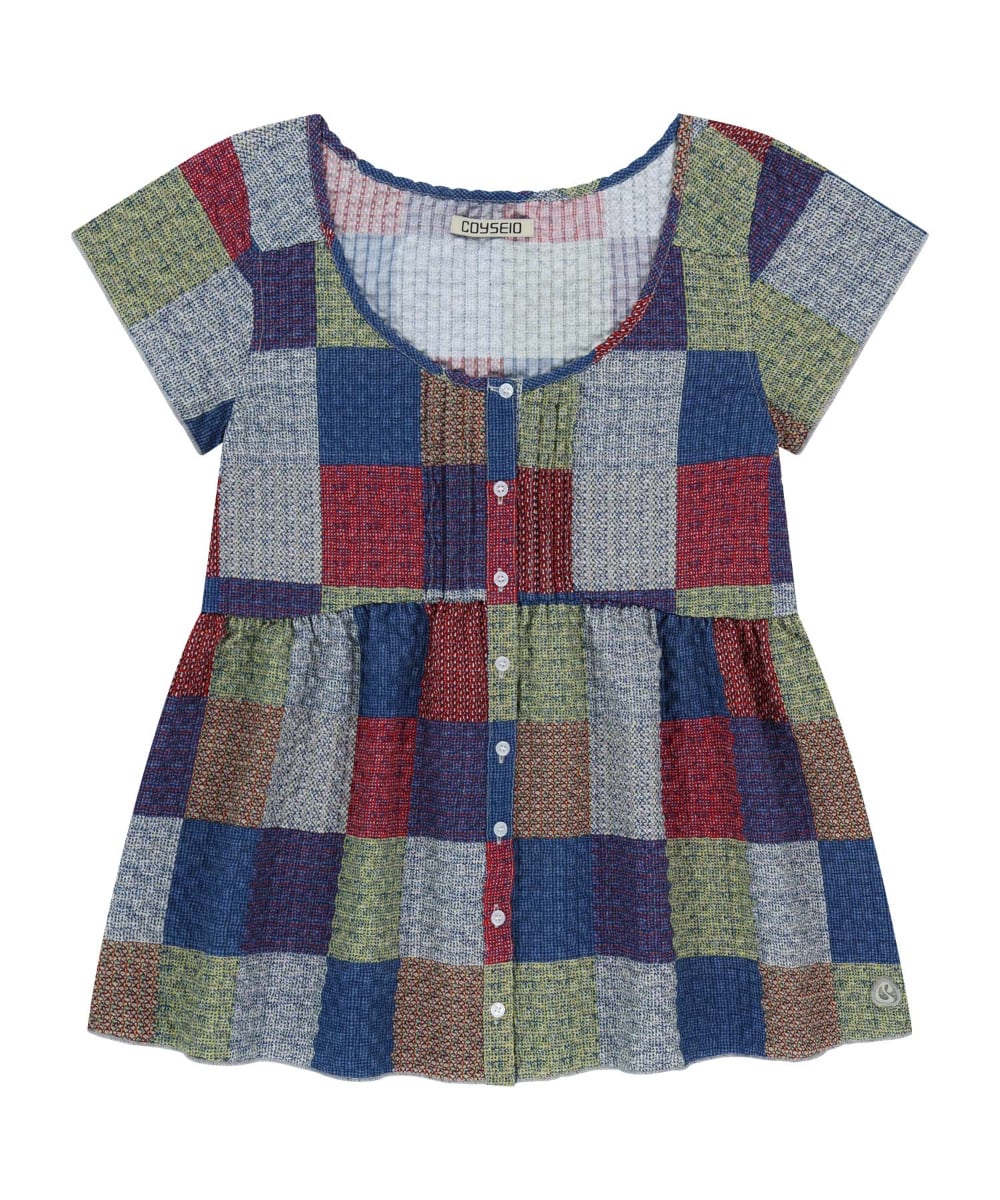 LE SSERAFIM サクラ 着用 COYSEIO ☆LE SSERAFIM サクラ 着用！！【COYSEIO】PINTUCK BLOUSE MULTI | もごつ