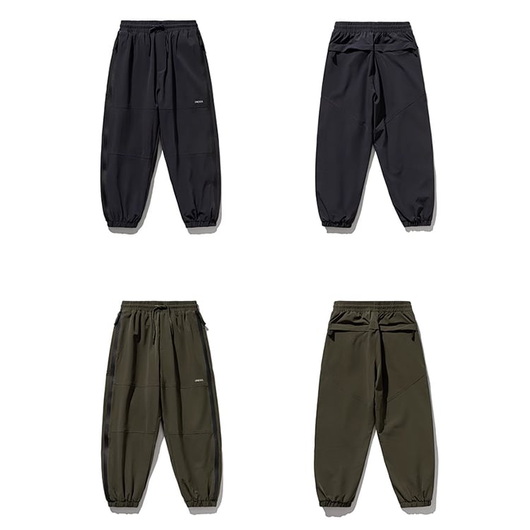 ★COLOR CONTRAST SPLICING BEAM FEET CASUAL SPORTS PANTS　　　A0700