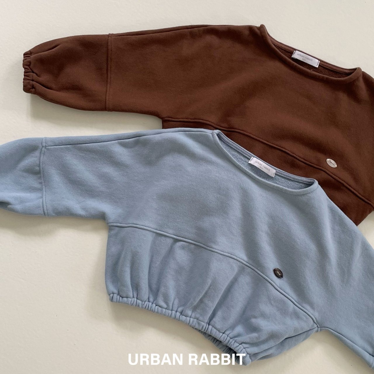 【urbanrabbit】バルーン切替プルオーバー ブラウン 90~130cm 240831 - 4