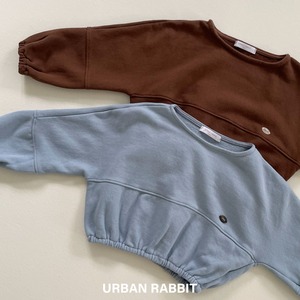 【urbanrabbit】バルーン切替プルオーバー ブラウン 90~130cm 240831