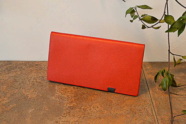 所作:ロングウォレット バイカラー / レッド・シルバー SYLW-014