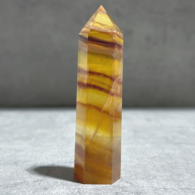 イエローフローライト タワー型 01◇ Yellow Fluorite ◇天然石・鉱物・パワーストーン