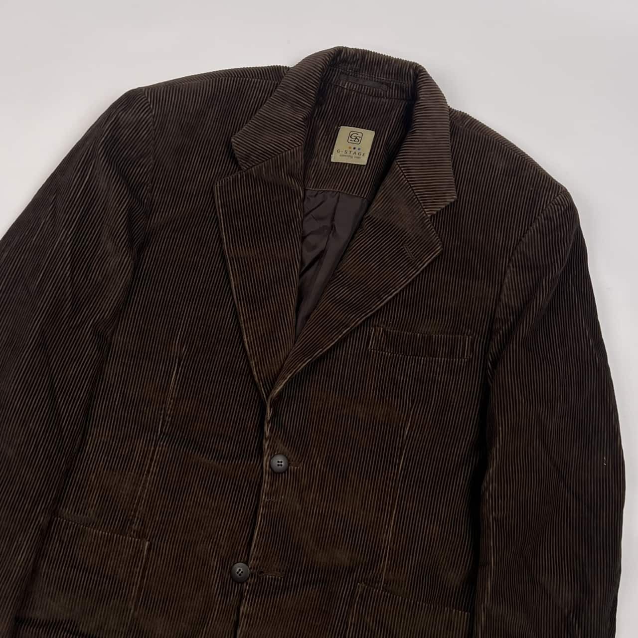 G-STAGE ジーステージ 2B コーデュロイ  テーラードジャケット M/ブラウン メンズ