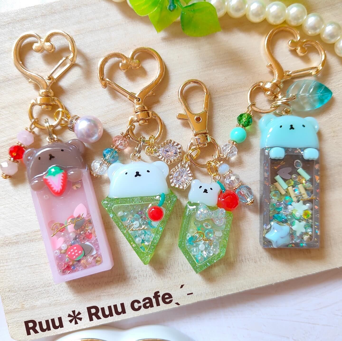 5-14】いちご×チョコ♡Ruu＊Ruu cafe♡ひょっこりくまさんシャカシャカ 