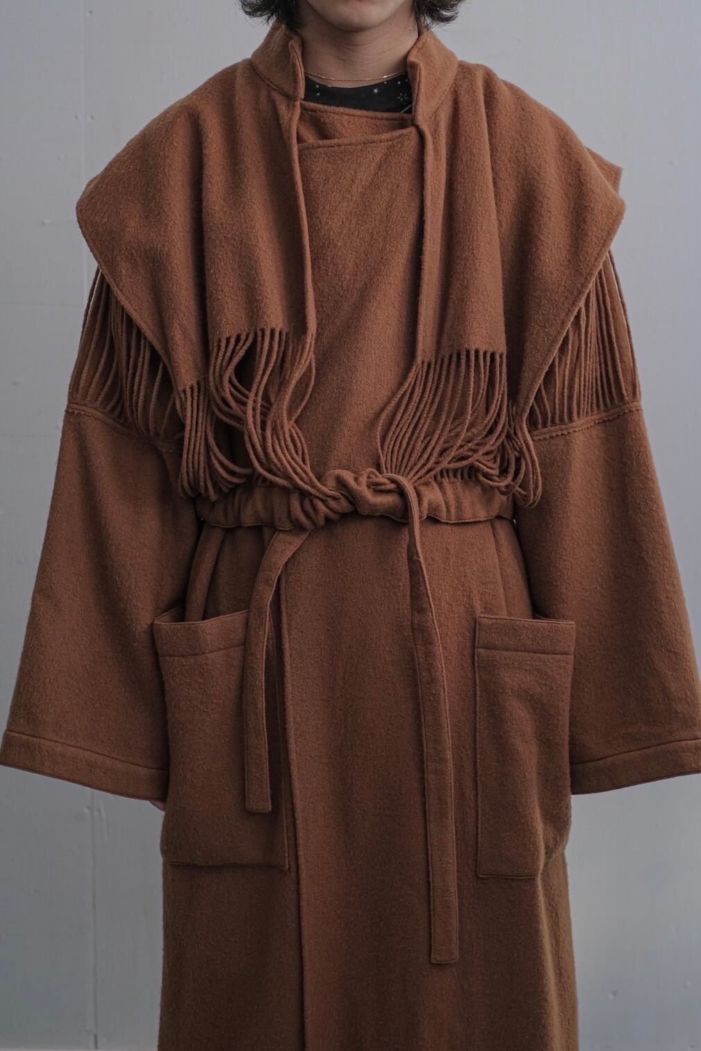 1980s Jean-Charles de Castelbajac wool coat | puzzle