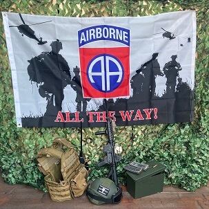 ミリタリー フラッグ US ARMY 82空挺師団 F1880 | Foursometoys