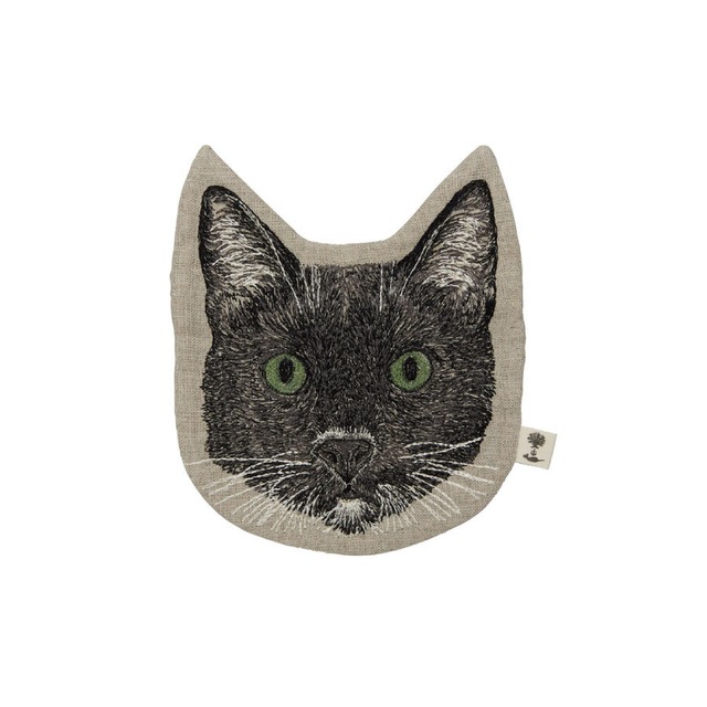 CORAL&TUSK [Black Cat Pouch] 黒猫モチーフ刺繍 ミニポーチ (コーラル・アンド・タスク)