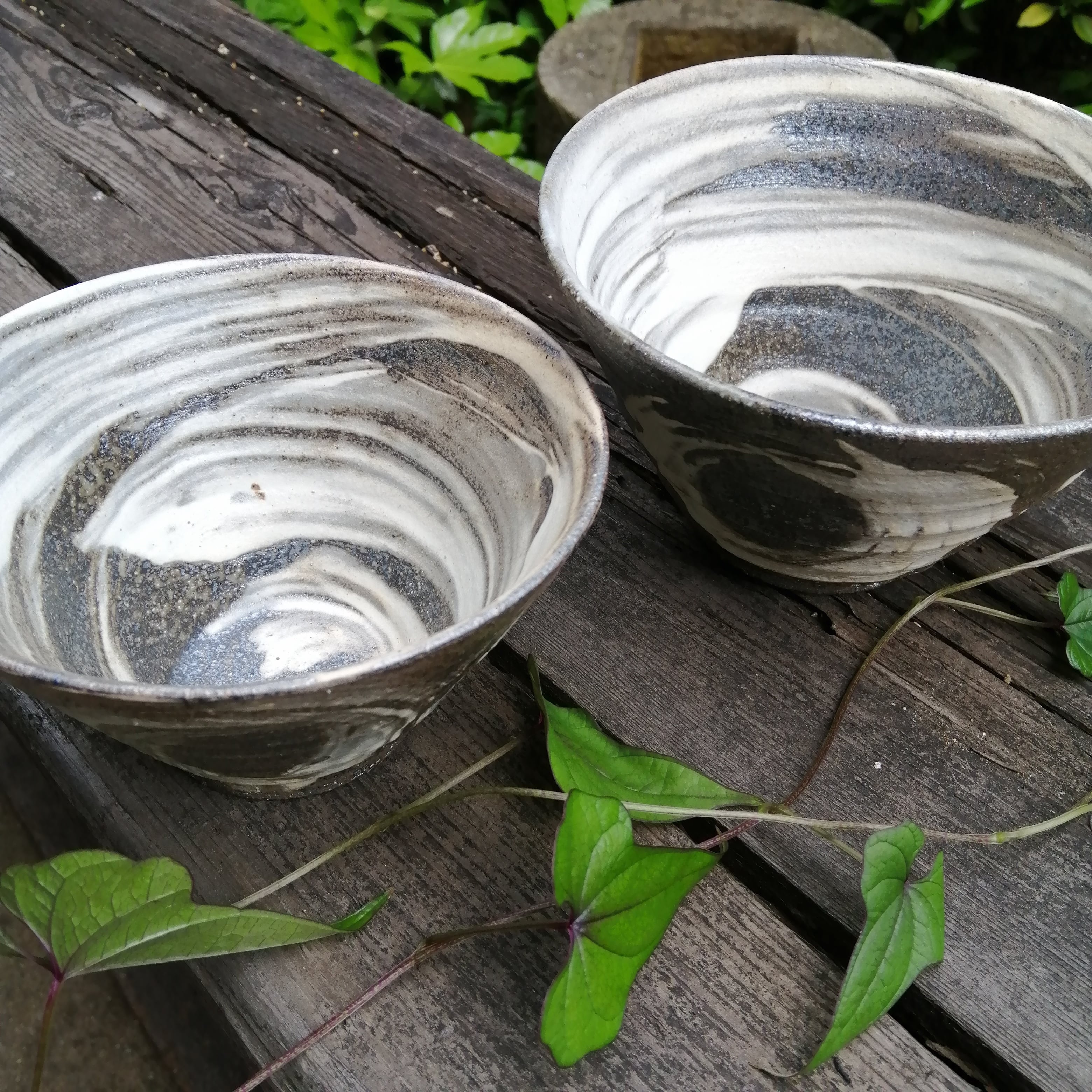 再入荷】丼 S (650 cc) 焼締 白刷毛 | TSUNE;田中恒子の器 オンライン