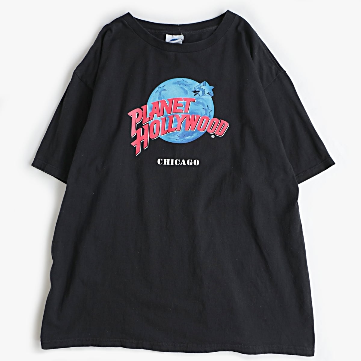 PLANET HOLLYWOOD プラネットハリウッド ロゴプリント 半袖 Tシャツ 古着 used