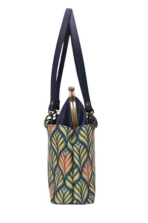 [JERI MARL] ゴブラン織り ショルダーバッグ (リーフ) 工房 手作り 日本製 エコパッケージ MX-0039-328