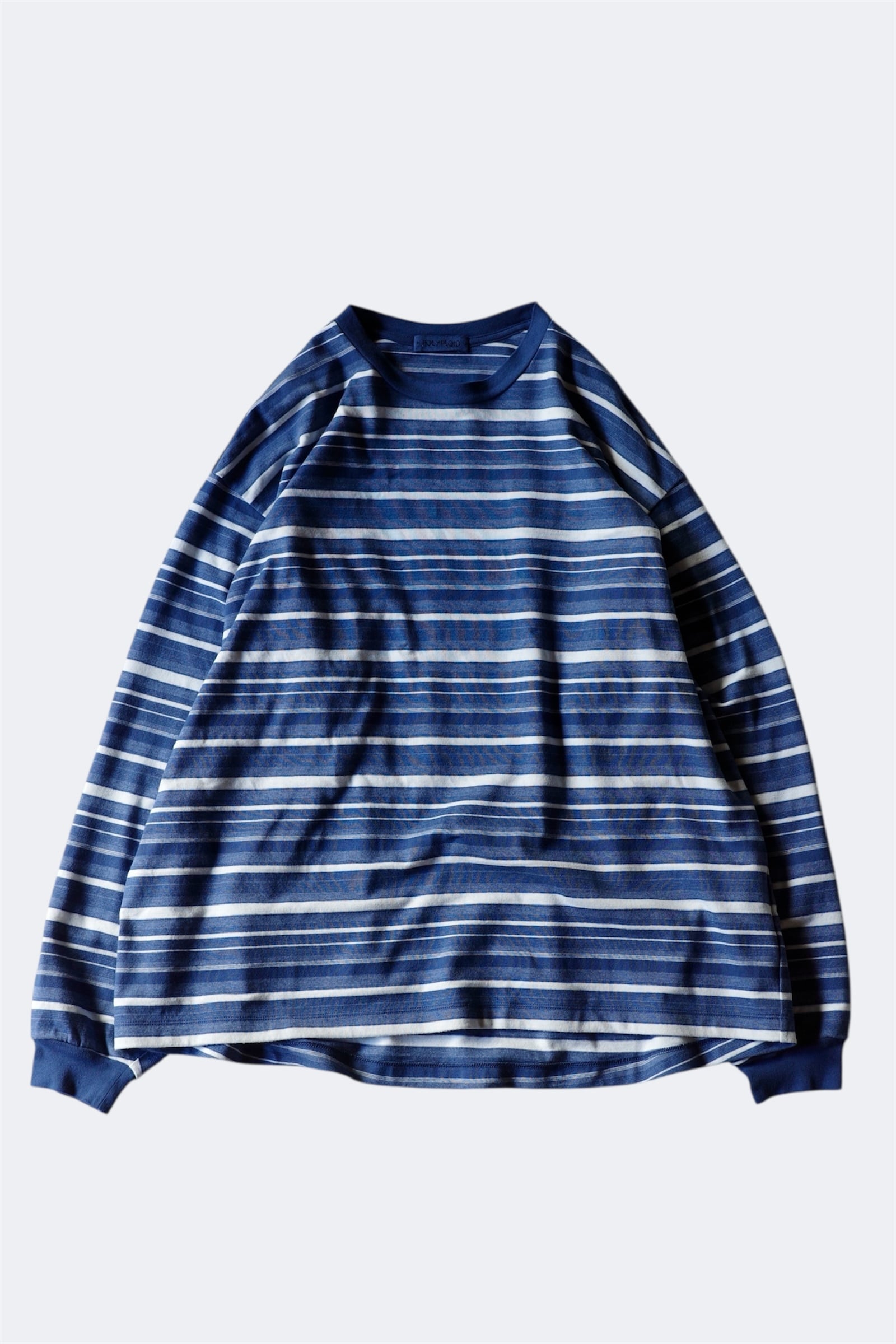POLYPLOID【OVERSIZE LONGSLEEVE B -White/ Navy-】