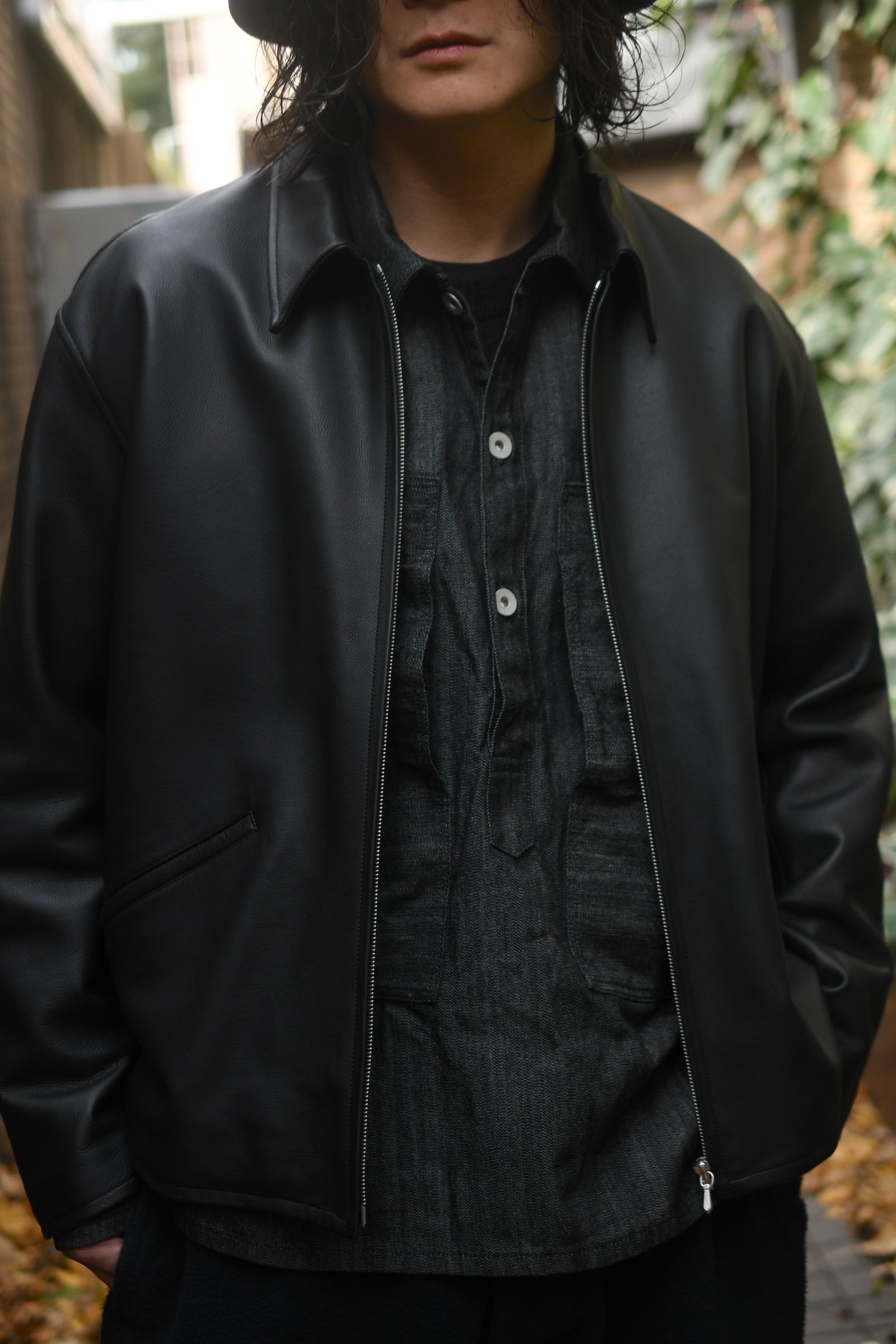 FOUNDOUR / DENIM PULLOVER (BLACK) | nariwai