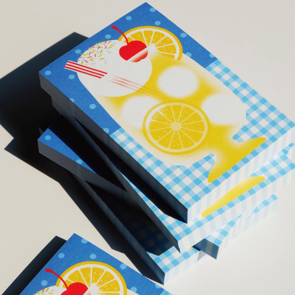 fruit fries】メモ帳 lemonade | 韓国文具・雑貨 kaulcoffee.studio