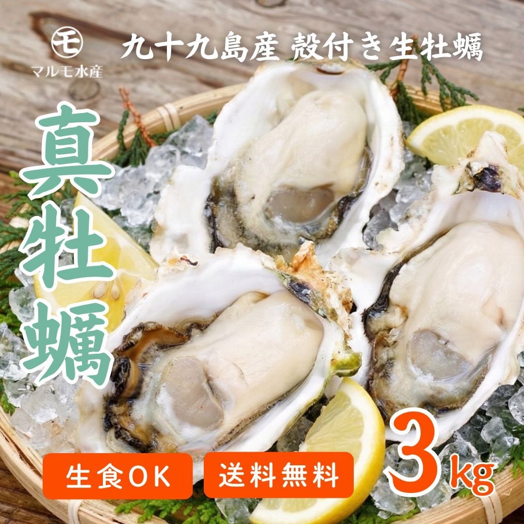 日生産殻付き生牡蠣　　2月8.9日近場配達します！ 生食OK】出荷当日水揚げ・発送！九十九島産 殻付き生牡蠣 真牡蠣 生