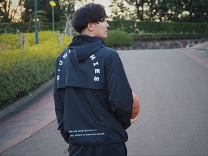 “NTH FULLZIP JACKET” colour Black×White