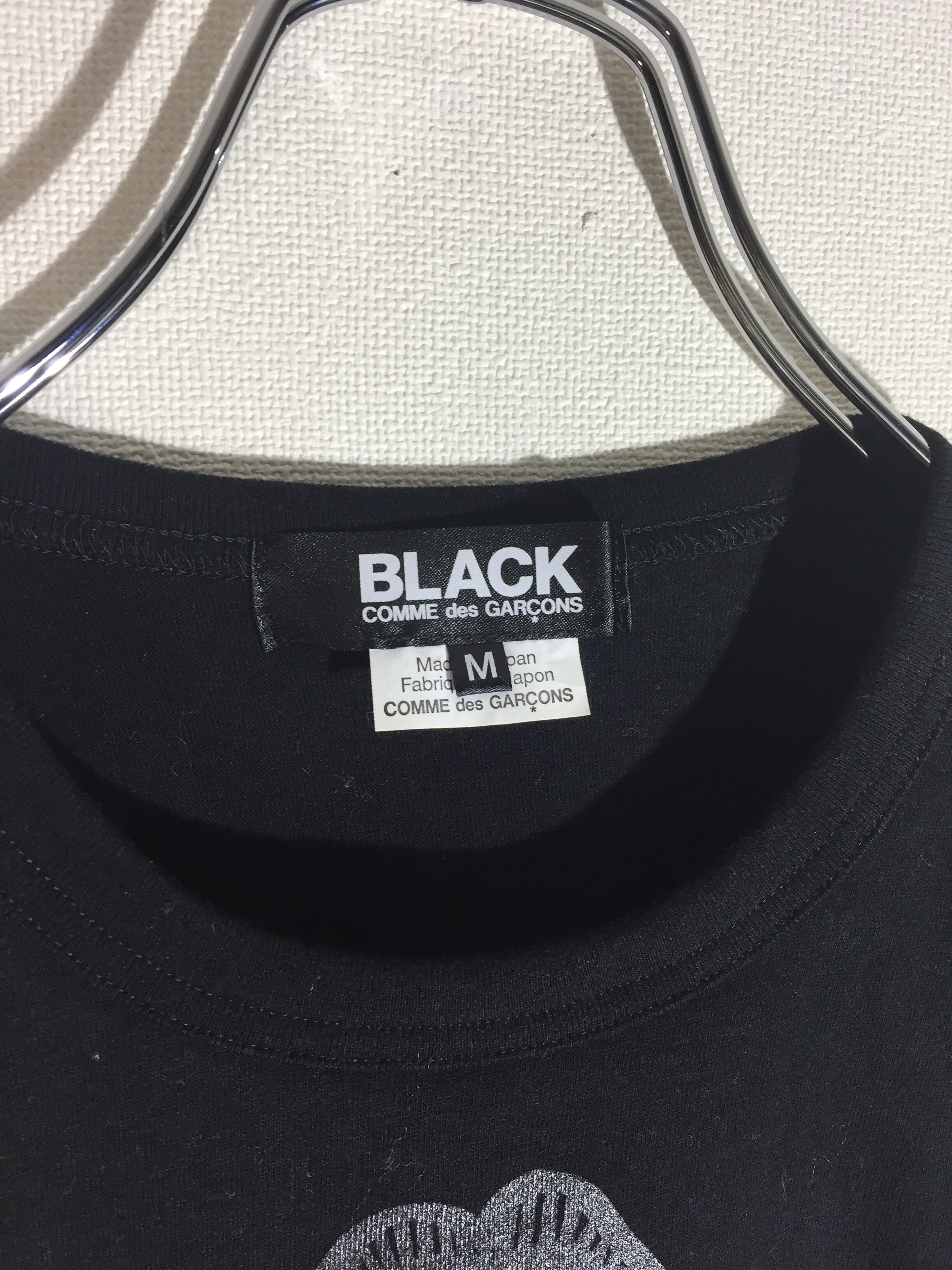 BLACK COMME des GARCONS プリントTシャツ キスマークS BLACK COMME des GARCONS プリントTシャツ キスマーク | 古着屋 KafuCa
