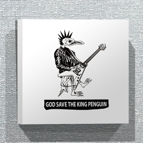 GOD SAVE THE KING PENGUIN　ファブリックパネル