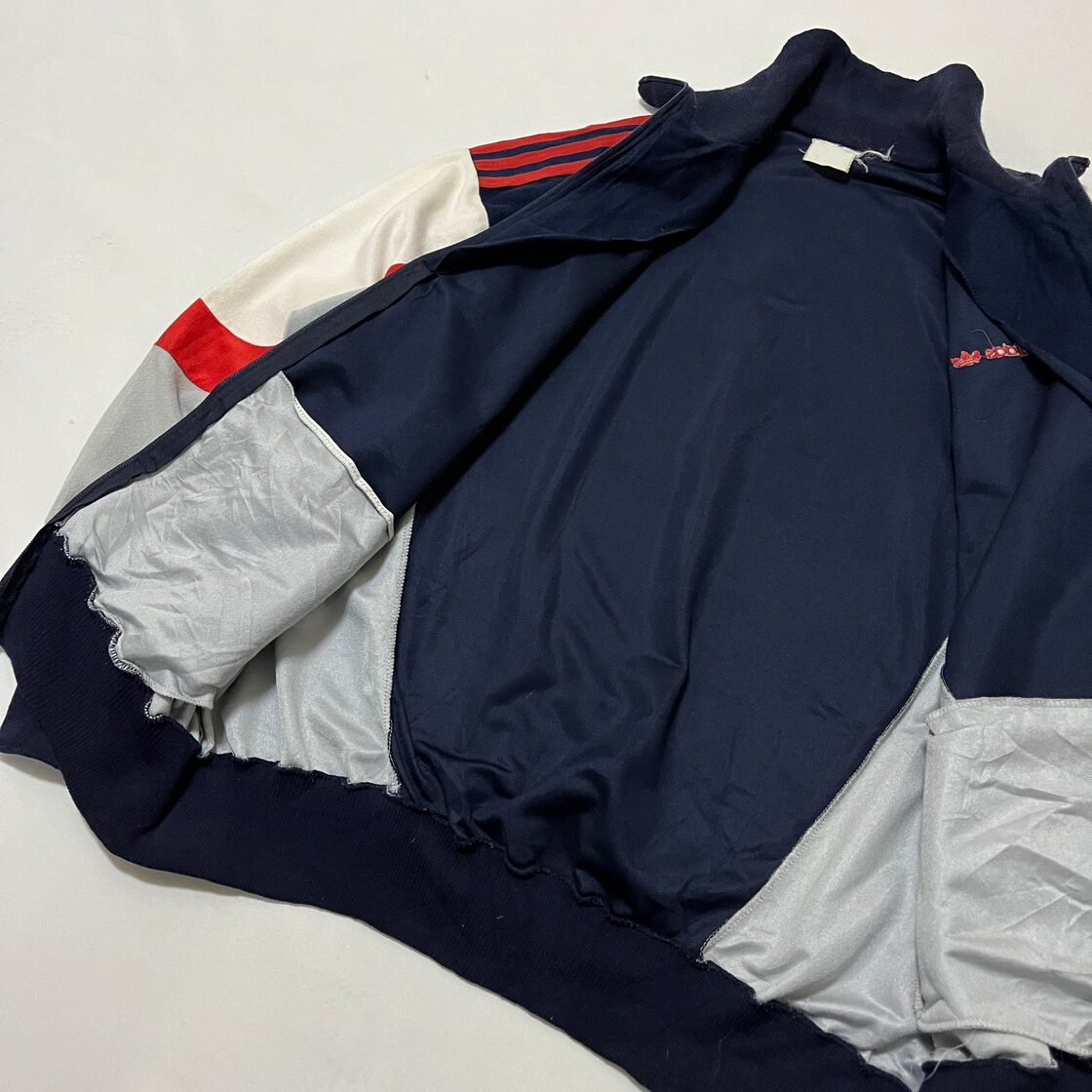 80s ポルトガル製 adidas ベロア ジャージ トラックジャケット 