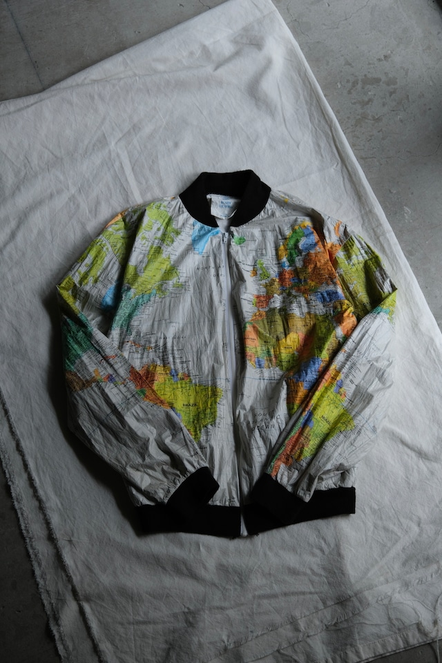 OK/80's "WEARIN THE WORLD" paper jacket/made in usa