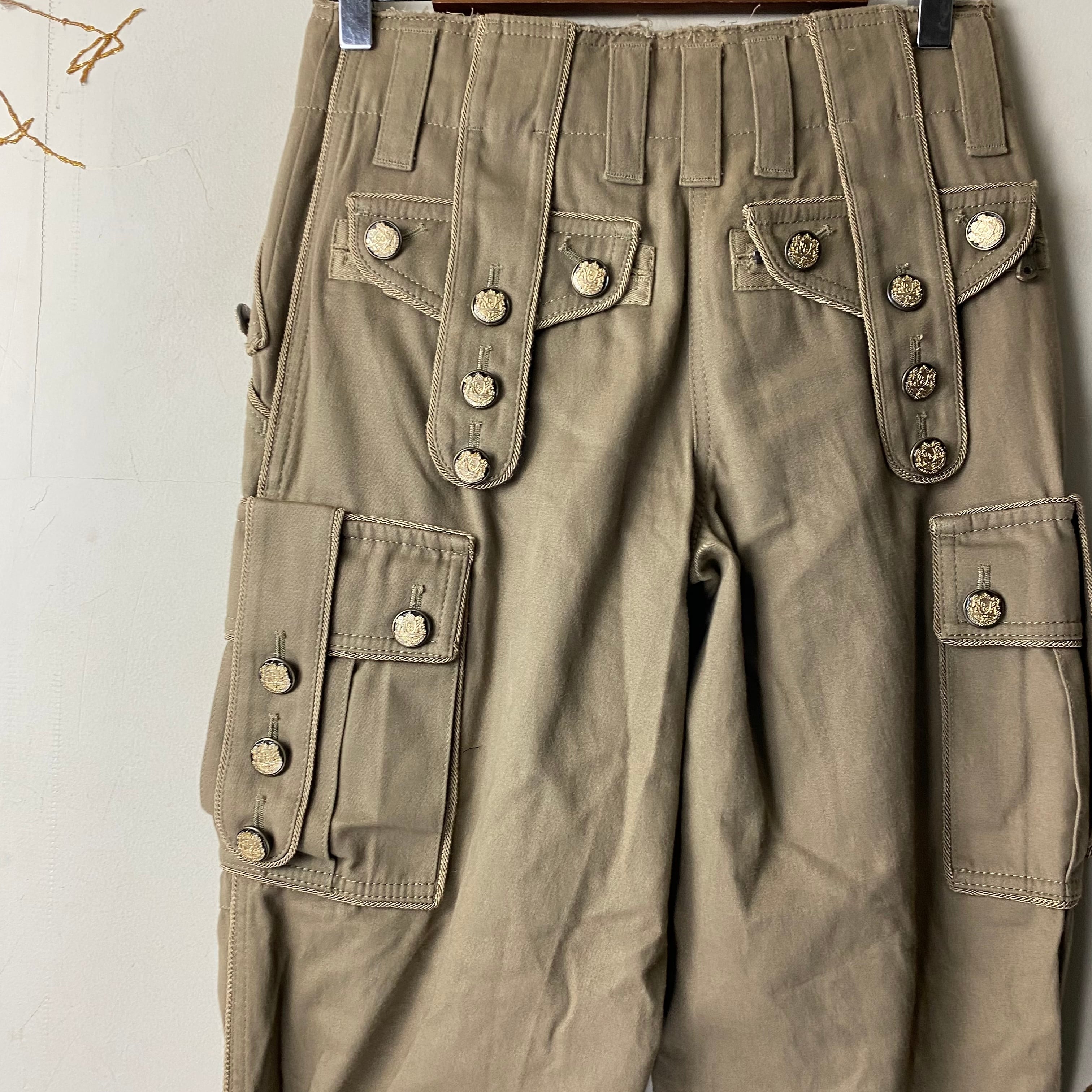 DOLCE&GABBANA button design cargo pants | NOIR ONLINE