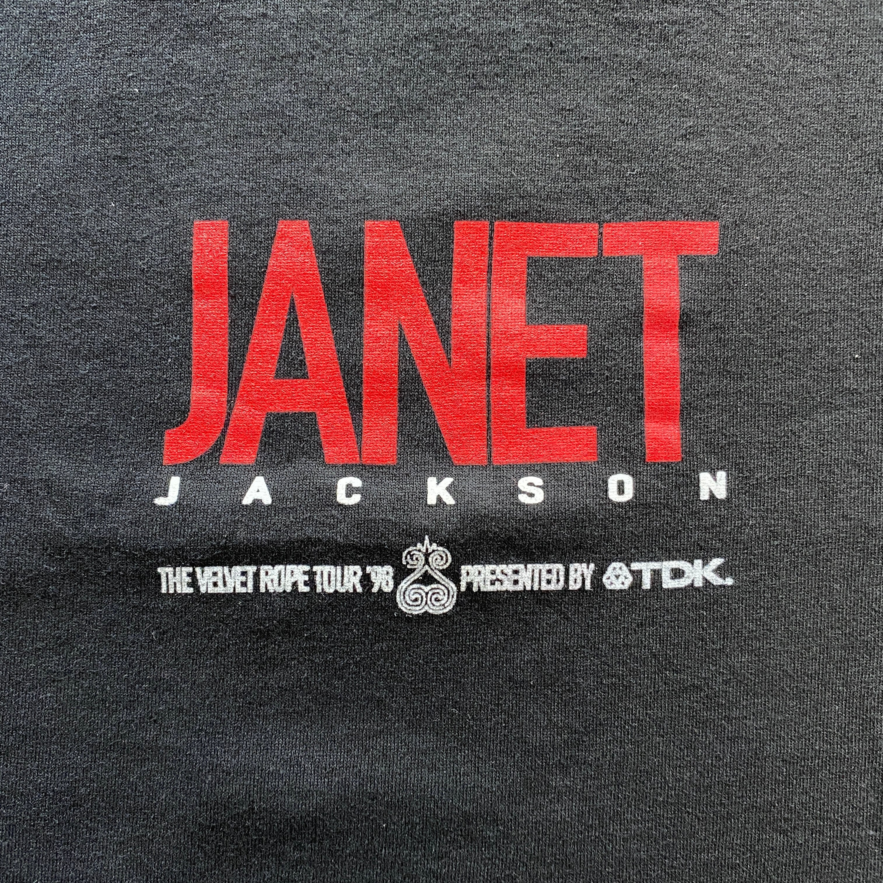 Janet Jackson 1998 The Velvet Rope Tour Rap Tee | Vintage High ...