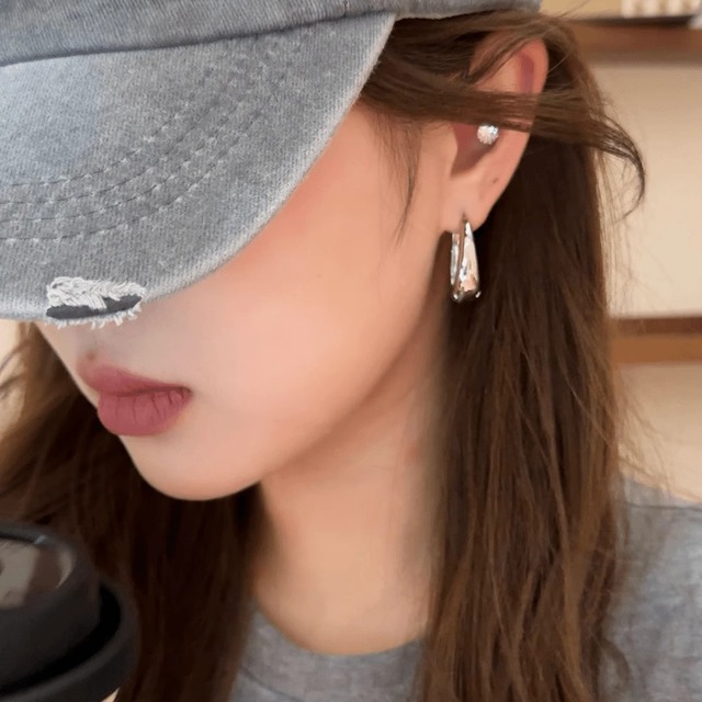 S925銀製ピアス ムーンシャドウジュエリー 상급