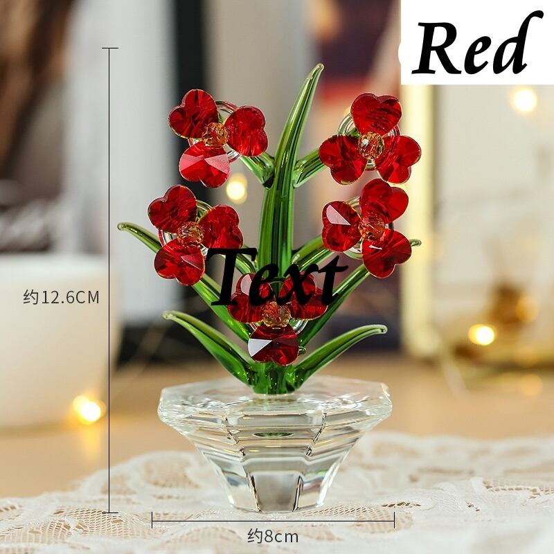 クリスタルガラスの水仙 きらきら輝く花 置物 記念日 お祝い | Russel