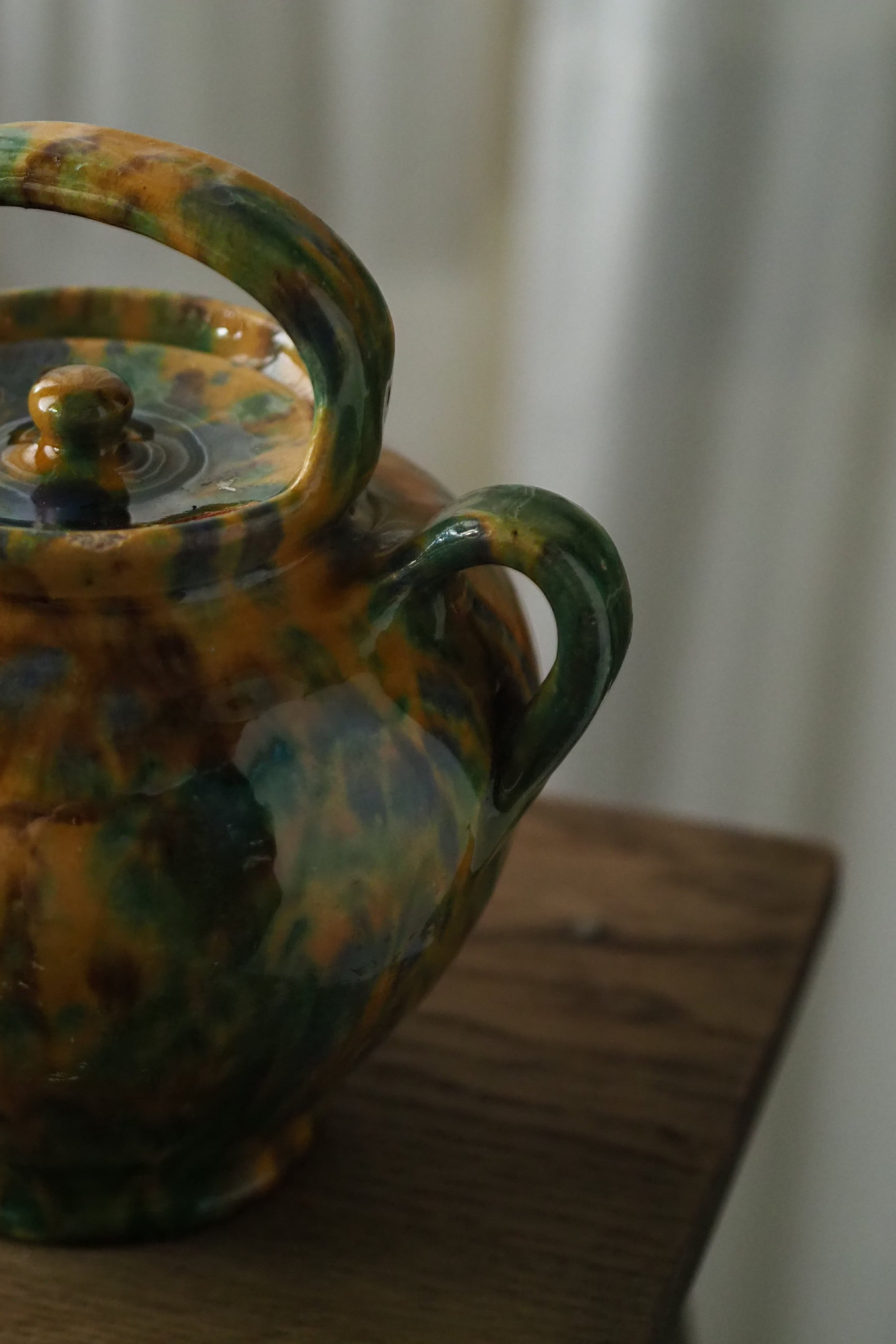 南仏 蓋付きのオイルポット-antique oil pot | アンティーク