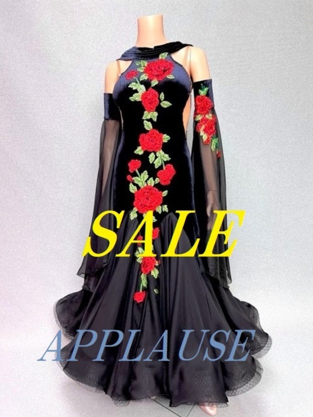 新着】社交ダンス ドレス スタンダード モダンドレス ローズレッド M 
