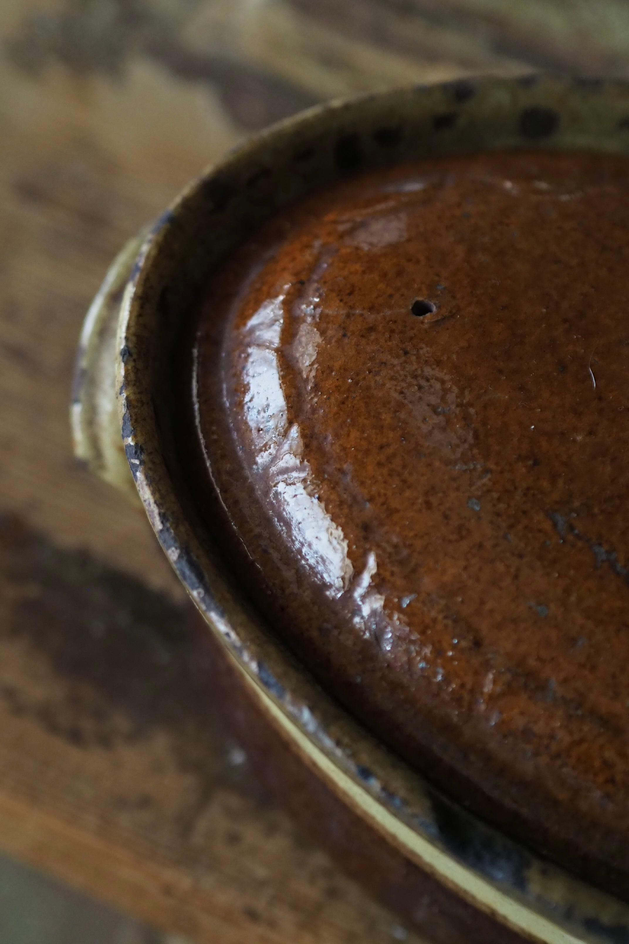 ブラウントーンのテリーヌポット-antique pottery pot | アンティーク