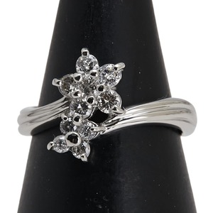 Pt900 プラチナ ダイヤ0.50ct リング 指輪 レディース 12号 【中古】