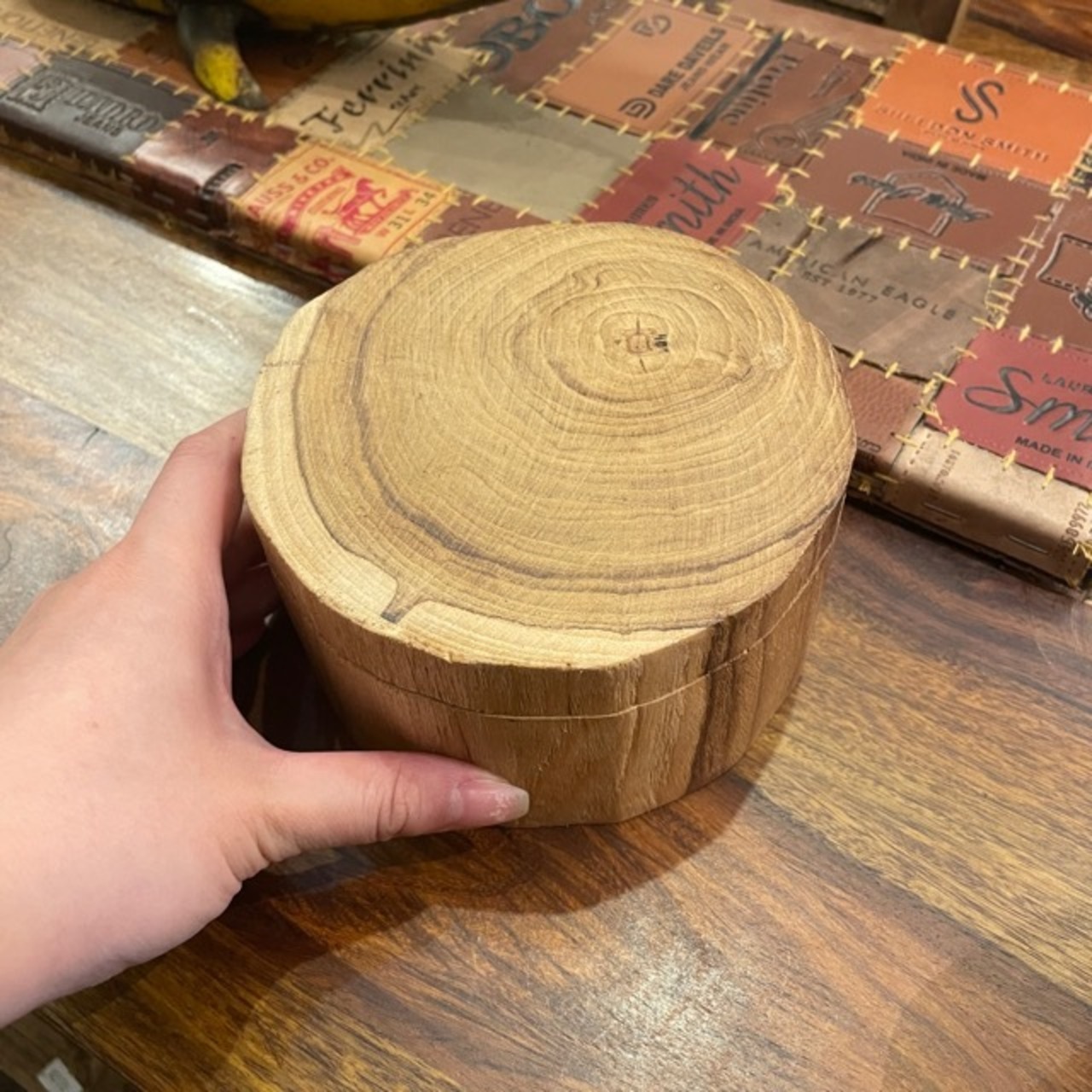 Thailand Teak Wood Slide Box Natural / タイ チークスライドボックス ナチュラル 小物入れ 小物BOX 収納ボックス 木材 天然木 ナチュラル ハンドメイド チークウッド リビング収納 蓋付き 開閉可 ギフト プレゼント かわいい シンプル