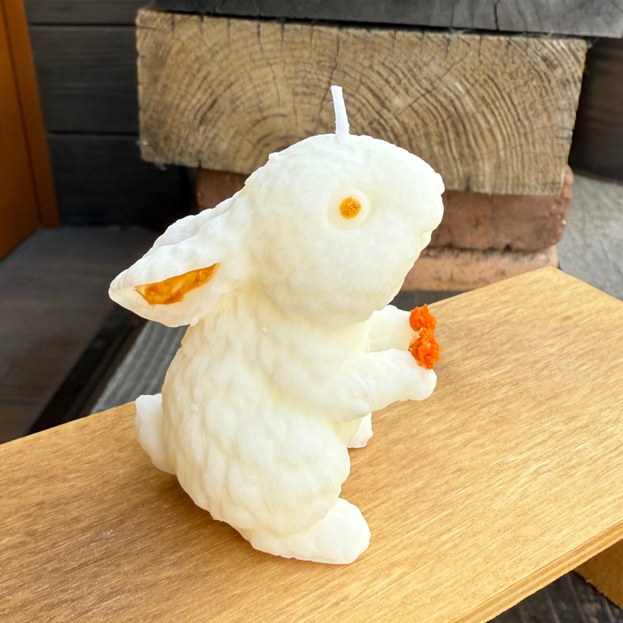 天然素材のうさぎキャンドル ソイ＆蜜蝋のハンドメイドアロマ