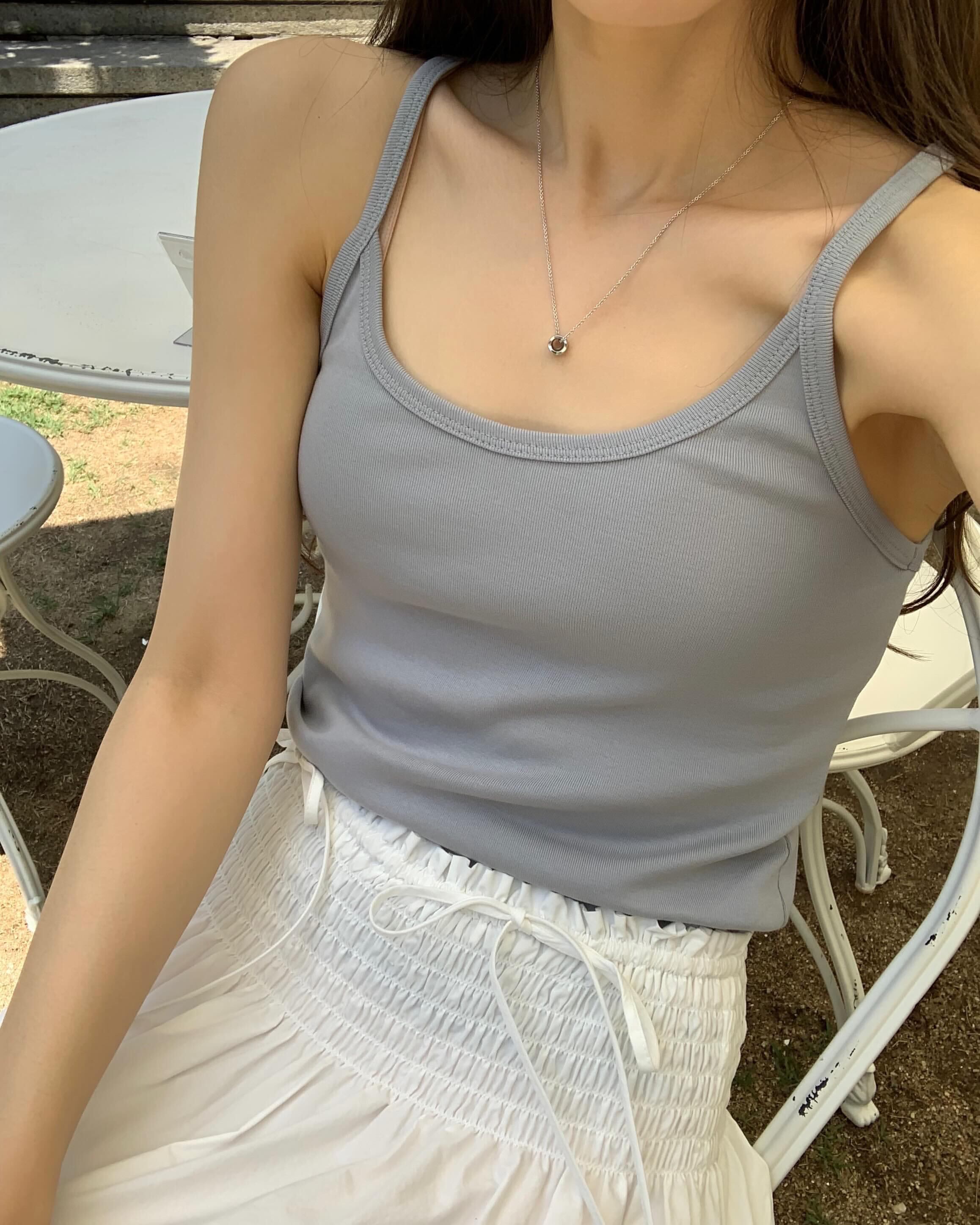 (予約)ounce / Clean Sleeveless Tee / 6color